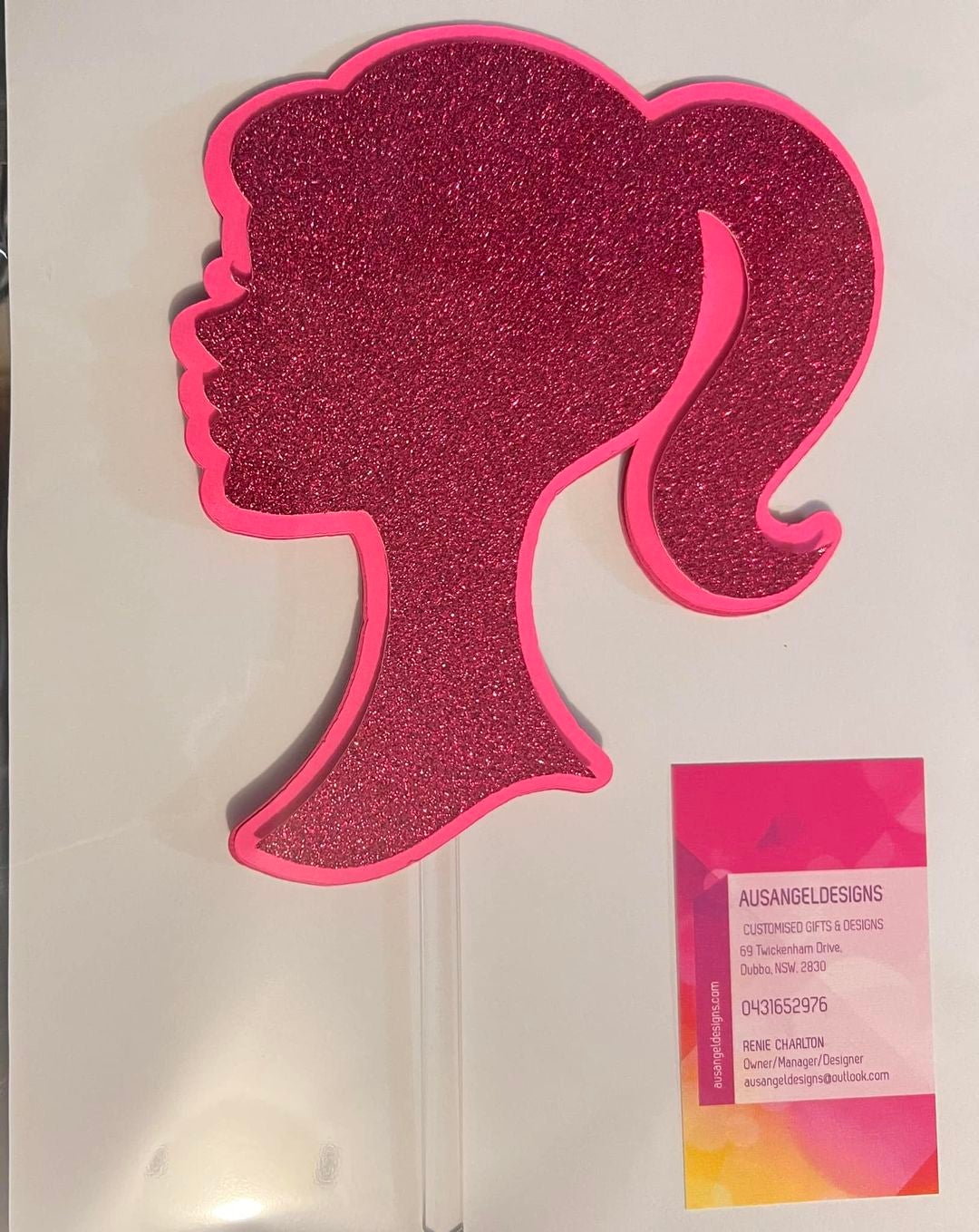 Barbie Cake Topper & Head Silhouette 